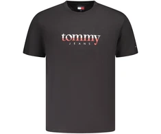 TOMMY HILFIGER MĘSKA KOSZULKA Z KRÓTKIM RĘKAWEM W KOLORZE CZARNYM
