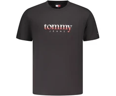 TOMMY HILFIGER MĘSKA KOSZULKA Z KRÓTKIM RĘKAWEM W KOLORZE CZARNYM