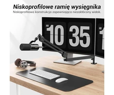 TONOR mikrofono žirklinis stovas, žemas profilis, reguliuojamas, metalinis, T40LP