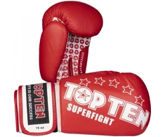 TOP TEN RTT-10 SUPERFIGHT 3000 STARS Bokso pirštinės (WAKO APPROVED naujos)