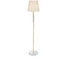 Ideal Lux Floor lamp with 1 light QUEEN, E27, auksinis color