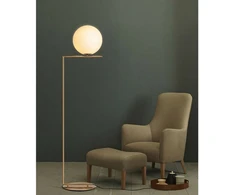 Toršeras IC LIGHTS F2, E27, chromo sp. korpusu/baltas gaubtas, dimeriuojamas, 185cm