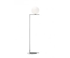 Toršeras IC LIGHTS F2, E27, chromo sp. korpusu/baltas gaubtas, dimeriuojamas, 185cm