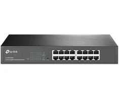 Ausinės TP-Link TL-SG1016DE valdomas tinklo jungiklis L2 Gigabit Ethernet (10/100/1000), juodas