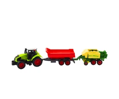 Lean Toys Traktorius su priekaba