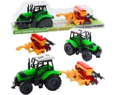 Lean Toys Traktorius su sėjamąja