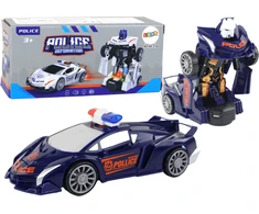 Automobilis - robotas 2in1 Lean toys, mėlynas