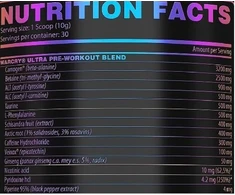 Treniruočių booster Genius Nutrition Warcry Ultra 300g