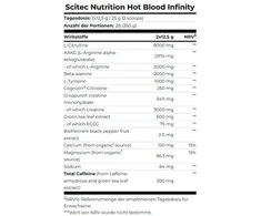 Treniruočių booster Scitec Hot Blood Infinity 350 g