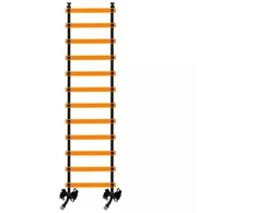 Treniruočių kopėtėlės 5 m - 12 pakopų, oranžinės DT10-4M-O