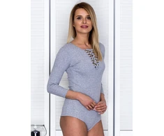 Triko palaidinė moterims PL-BO-4296.03-pilkas