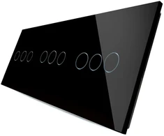 Trivietė, tripolė panelė, juoda
