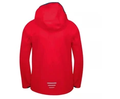 Trollkids Kvalvika vaikiška striukė – raudona softshell striukė su gobtuvu berniukams/mergaitėms (328-414)