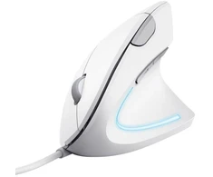 TRUST Verto ERGO vertikali ergonomiška balta pelė