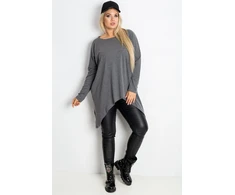 Tunika moterims oversize pilka Plus Size Relevance