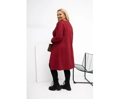 Tunika moterims plus size bordo spalvos Relevance