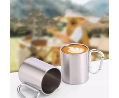 Turistinis puodelis su karabinu 300ml.