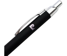 Tušinukas juodas metalinis su spaudimo mechanizmu Pierre Cardin