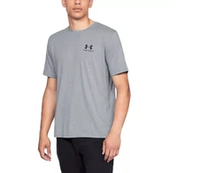 UA Sportstyle Krūtinės Logotipo Trumpomis Rankovėmis Marškinėliai M 1326799 - Pilki