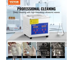 VEVOR 1,3 l ultragarso valymo įrenginys iš nerūdijančio plieno