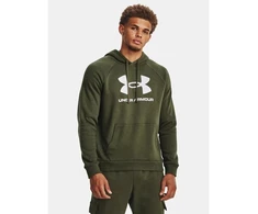 Under Armour fliso džemperis su gobtuvu ir logotipu, M dydis, 1379758-390