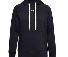 Under Armour Moteriškas Rival Fliso džemperis su gobtuvu ir trumpu užtrauktuku 1356317 001