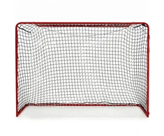 UNIHOC turnyriniai salės riedulio vartai 115x160 cm su tinklu ir kamuoliukų gaudytuvu