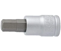 UNIOR 1/4'' galvutė su šešiakampiu raktu 6