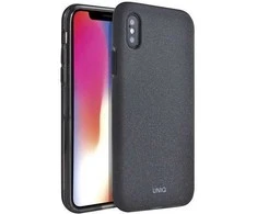Dėklas UNIQ etui Lithos iPhone X/Xs juodas / angliai juodas