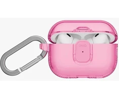 Uniq Glase Pro dėklas su užraktu, skirtas AirPods Pro 3 - Skaidrus Rožinis