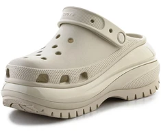 Uniseks klumpės su platforma Crocs Mega Crush, smėlio
