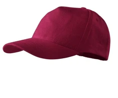 Unisex 5P kepuraitė (granato spalvos)