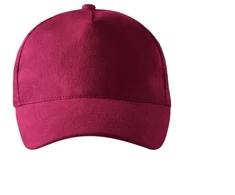 Unisex 5P kepuraitė (granato spalvos)