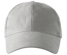 Unisex 6 skydelių kepuraitė (Šviesiai pilka)