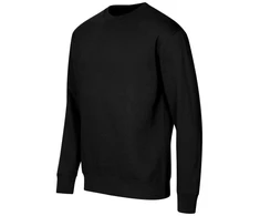 Unisex apvalios apykaklės bliuzonas (juodas)