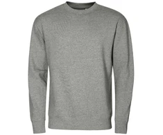 Unisex bliuzonas su apvalia apykakle (Tamsiai pilka melanžo)