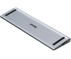 UNITEK KVM prijungimo stotelė, 2x HDMI, 1x DP 4K, USB-C, MST, HDMI 2.0, su stovu