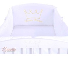 Universalus bamperis XXL baltas Little Prince/Princess