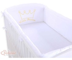 Universalus bamperis XXL baltas Little Prince/Princess