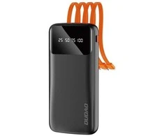 universalus maitinimo blokas 10000 mAh su USB laidu, C tipo USB, Lightning , juodas (K6Pro-juodas)
