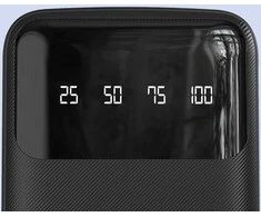 universalus maitinimo blokas 10000 mAh su USB laidu, C tipo USB, Lightning , baltas (K6Pro-baltas)