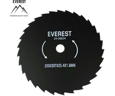 Universalus pjovimo diskas 30 dantys skersmens anga 25,4 mm plotis 255 mm storio 1,8 mm