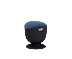 Up Up Seul ergonominė balansinė kėdė Juoda, D47 Mėlynas audinys