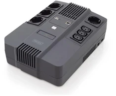 UPS UPS Linijinis interaktyvus 600VA/360W AVR 4x SCHUKO 3x IEC C13 1x USB A 1x USB B RJ45