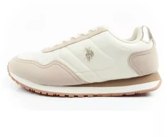 US Polo Assn moteriški laisvalaikio bateliai, madingi, patogūs, kreminės spalvos