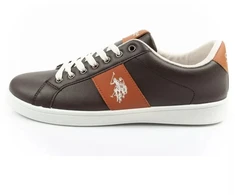 US Polo Assn. vyriški laisvalaikio bateliai, madingi, rudi, patogūs