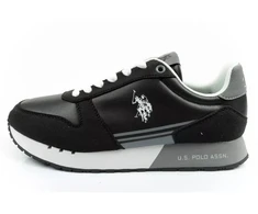 US Polo Assn vyriški sportiniai bateliai stilingi patogūs juodi