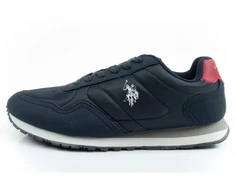 US Polo Assn vyriški sportiniai bateliai, madingi ir patogūs, tamsiai mėlyni