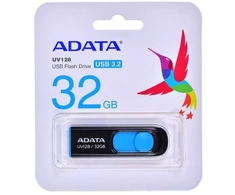 USB atmintinė ADATA UV128 AUV128-32G-RBE (32 GB; USB 3.0; juoda)