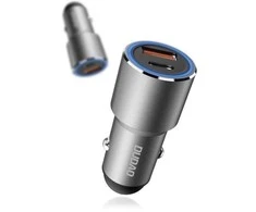 Įkroviklis automobilinis Dudao (R4PQ) (1xUSB-C; 1xUSB; 22,5W) pilkas